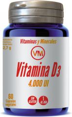 Vitamine D3 4 000 UI 60 Gélules Végétales