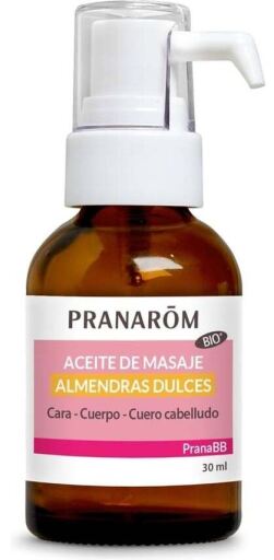 PranaBB Huile de Massage Amandes Douces 30 ml