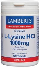 L-Lysine HCI 1000 mg x 120 gélules