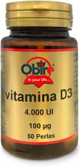 Vitamine D3 100 mcg 4000 UI 50 Gélules