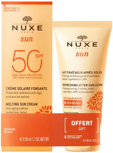 Crème Fluxante Solaire SPF 50 + Lait Après Soleil 50 ml