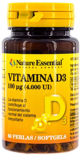 Vitamine D3 100 mcg 4000 UI 60 Perles