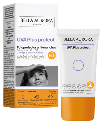 UVA Plus Protect Crème Solaire Anti-Taches SPF 50+ 50 ml