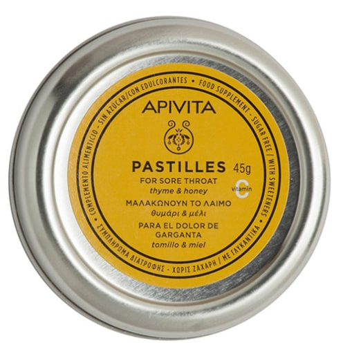 Pastilles pour aider à apaiser la gorge au miel et au thym 45 gr