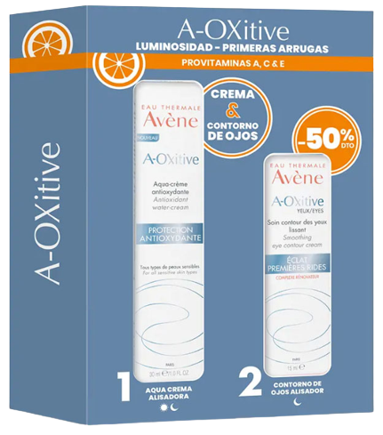 Pack A-OXitive Aqua Crème Lissante 30 ml + Contour des Yeux 15 ml