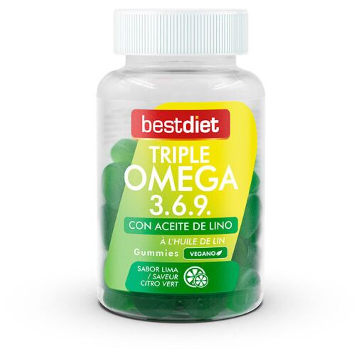 Triple Oméga 3 6 9 Gummies 60 Unités