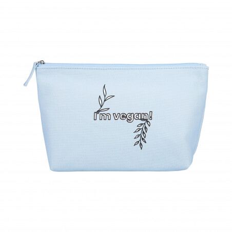 Trousse de toilette en coton Bleu