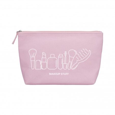 Trousse de toilette en coton Rose