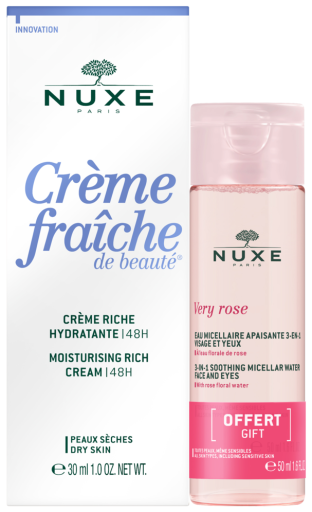 Crème Riche Hydratante 30 ml + Eau Micellaire 3 en 1 50 ml