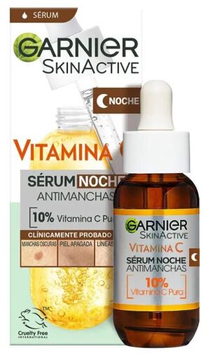 Sérum de nuit anti-taches Skin Active à la vitamine C 30 ml