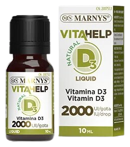 Vitahelp Vitamine D3 liquide 2000 UI 10 ml