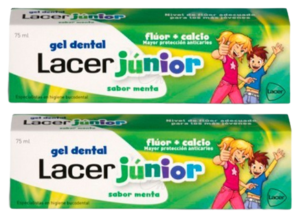 Gel Dentaire Menthe Junior 2 x 75 ml