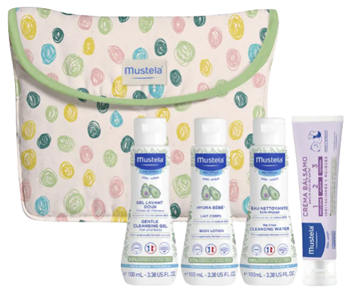 Trousse de Toilette Bébé Pois 5 Pièces