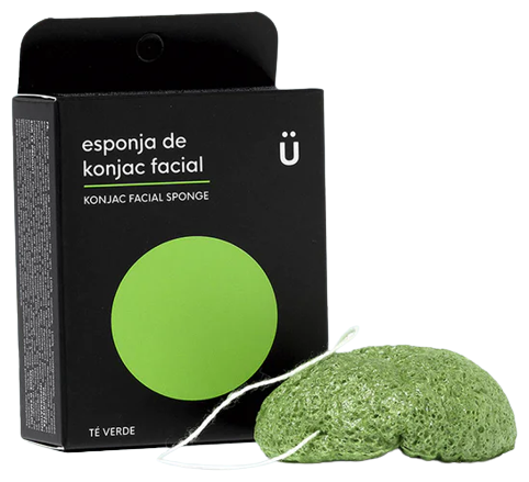 Éponge visage Konjac au thé vert