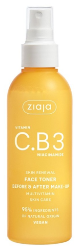 Spray tonique pour le visage à la vitamine C.B3 Niacinamide 190 ml