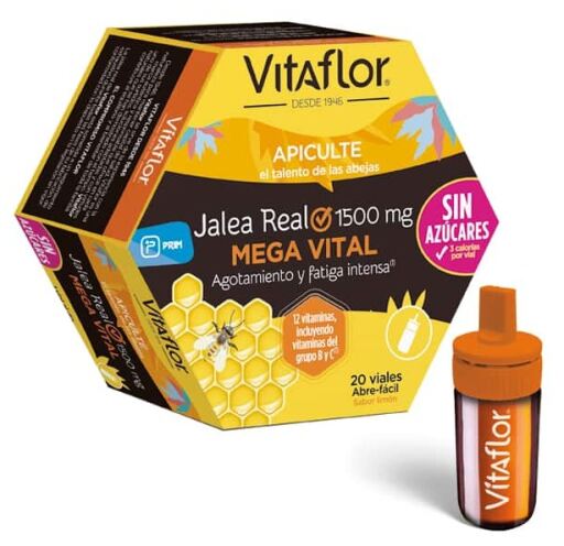 Méga Vital Gelée Royale 20 Ampoules