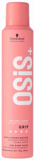 Mousse de fixation extra forte OSiS+ Grip 200 ml