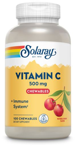 Vitamine C 500 mg Cerise 100 Comprimés à Croquer