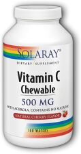 Vitamine C 500 mg Cerise 100 Comprimés à Croquer