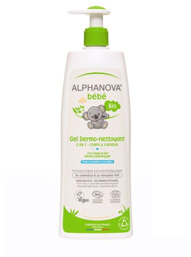 Gel Dermonettoyant Bébé Bio 500 ml