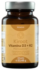 Vitamine D3+K2 120 Perles