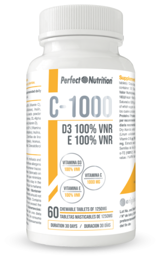 Vitamine C-1000 + Vit E + Vit D3 60 Comprimés