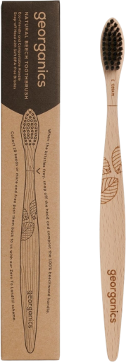 Brosse à dents en bois de hêtre souple