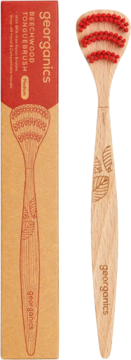 Brosse Linguale en Bois de Hêtre