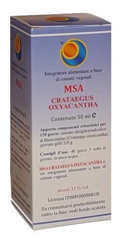 Msa Crataegus Ox Pousses d&#39;Aubépine Blanche 50 ml