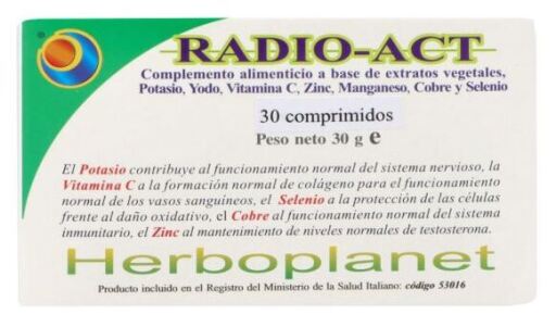 Radio-Act 30 Comprimés