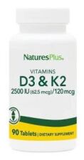 Vitamine D3 2500Ui+Vit K2 120Mcg 90 Comprimés