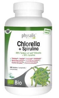 Chlorelle + Spiruline 500 Comprimés