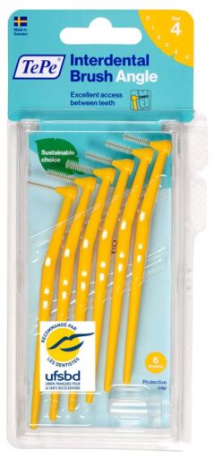 Brosse Interdentaire Angle 0,7 Jaune 6 Unités