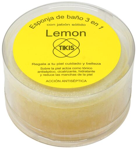 Éponge Ronde Au Savon Citron 100 gr