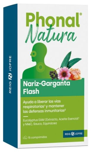 Natura Flash Nez-Gorge 15 Comprimés