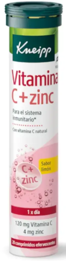 Vitamine C + Zinc 20 Comprimés Effervescents Citron