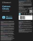 Citrate de calcium avec vitamine D3 120 gélules