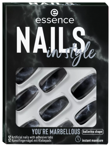 Nails In Style Ongles Artificiels 17-You&#39;Re Marbellous 12 Unités