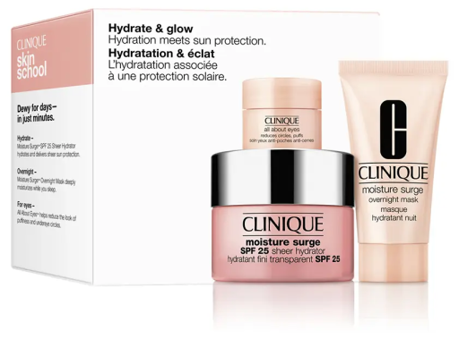 Moisture Surge SPF 25 Crème hydratante légère, coffret de 3 pièces