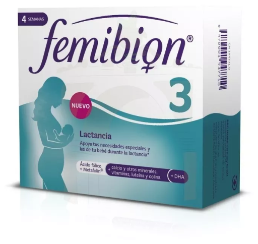 Femibion Allaitement 3 à 4 Semaines 28 Comprimés + 28 Gélules