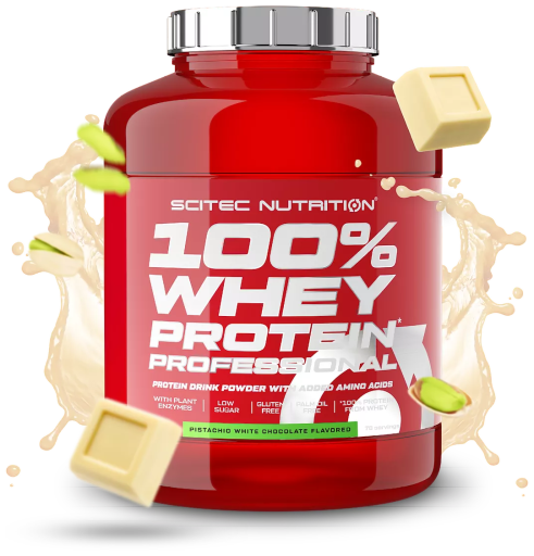 100% Whey Protein Prof Pistache Blanc Choco