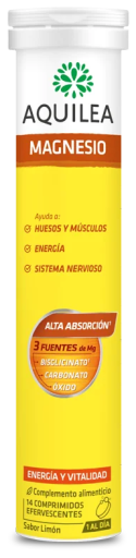 Magnésium 375 mg 56 Comprimés Effervescents Citron Format XL