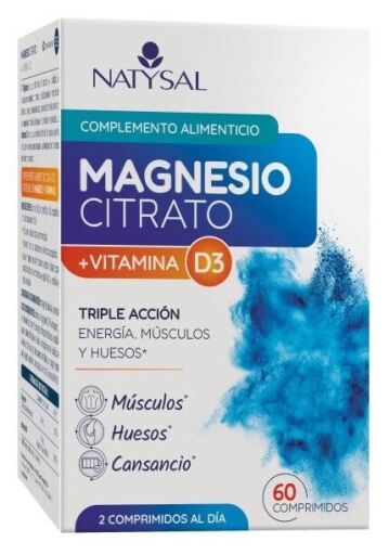 Citrate de Magnésium+D3 60 Comprimés