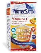 Protecsapin Vitamine C 500 mg +D3+ Sélénium+Zinc 60 Gélules