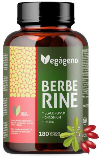 Berbérine Hcl avec Chrome Inuline Poivre Noir 180 Capsules