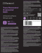 Trans-Resvératrol Nad+ Liposomal 90 Gélules