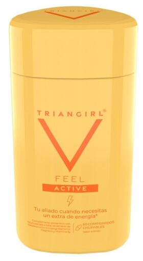 Triangirl Feel Active, saveur citron, 60 comprimés à sucer