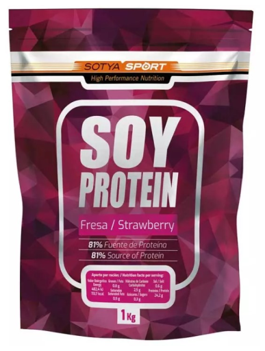 Protéine de soja fraise 1 kg